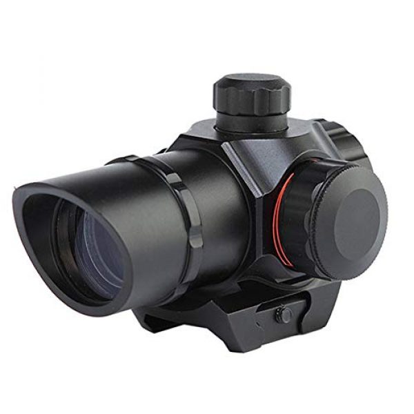 DJym Rifle Scope 1 DJym Tactical 1X22 Mini Red and Green Visual Line, The Red Point in The Range 22 Mm Rail