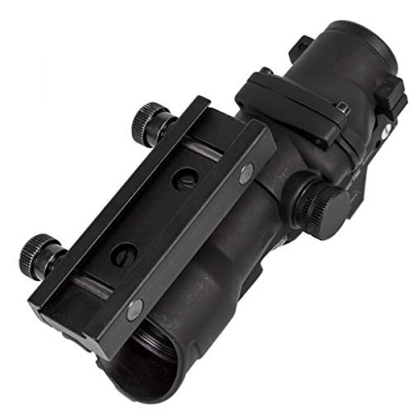 AJDGL Rifle Scope 5 AJDGL Optic Scope 4x32 Scope True Fiber Red Illuminated Crosshair Reticle Scopes with 20mm Rail Mount Holographic Sight