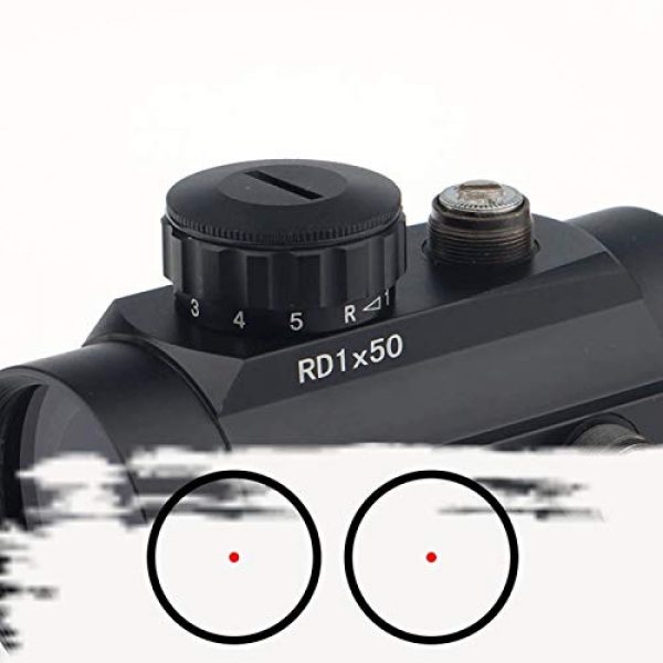Fashion Sport Rifle Scope 6 Fashion Sport Red dot Sight Scope Tactical 1X50 5 Brightness for Diverse MOA Illuminated Red Green Dot Tactical Pistol and Rifle Scope