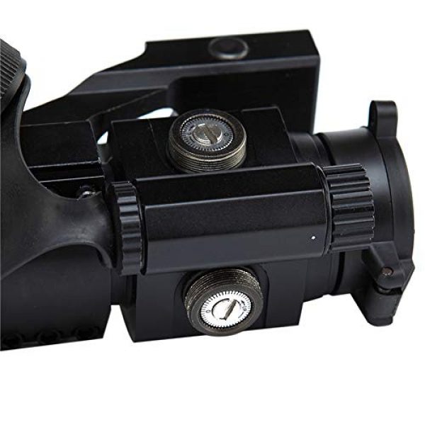DJym Rifle Scope 3 DJym HD Blue Film No Magnification Red Dot Sight, Shockproof Waterproof Anti-Fog
