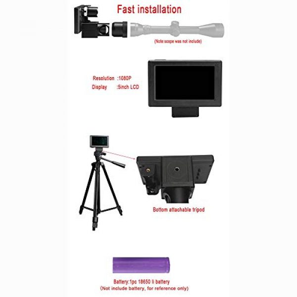 MUJING Rifle Scope 3 MUJING Infrared LED IR Night Vision Riflescope Hunting Scopes Optics Sight Waterproof Hunting Camera Hunting Wildlife Night Visi