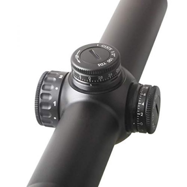 Vector Optics Rifle Scope 4 Vector Optics Continental 1-6x24mm, 30mm Tube, 1/2 MOA Second Focal Plane (SFP) Riflescope