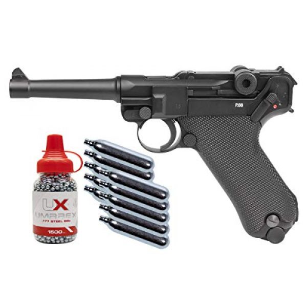 Legends Air Pistol 1 Legends Blowback P08 CO2 Pistol Kit, Full Metal air pistol