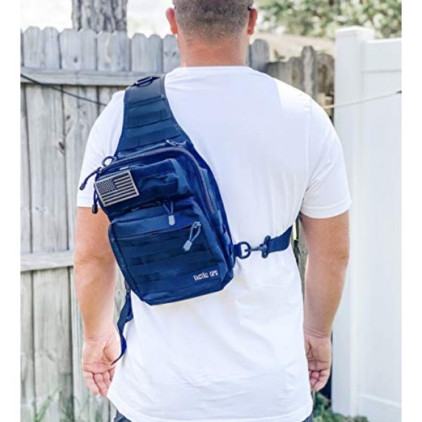 Tactic Ops Tactical Backpack 4 Tactical Sling Bag Backpack Pack Military Waterproof Assault Rover Shoulder Sling Molle Range Bag Everyday Carry EDC Diaper Bag Small Day Pack by Tactic Ops