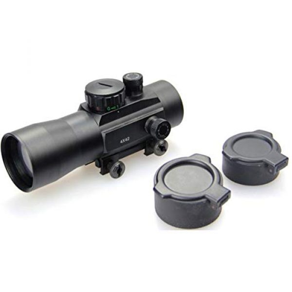DJym Rifle Scope 3 DJym Used for Hunting Rifle Red Dot Sight, 2X30 HD Blue Film Nitrogen-Filled Waterproof Anti-Fog