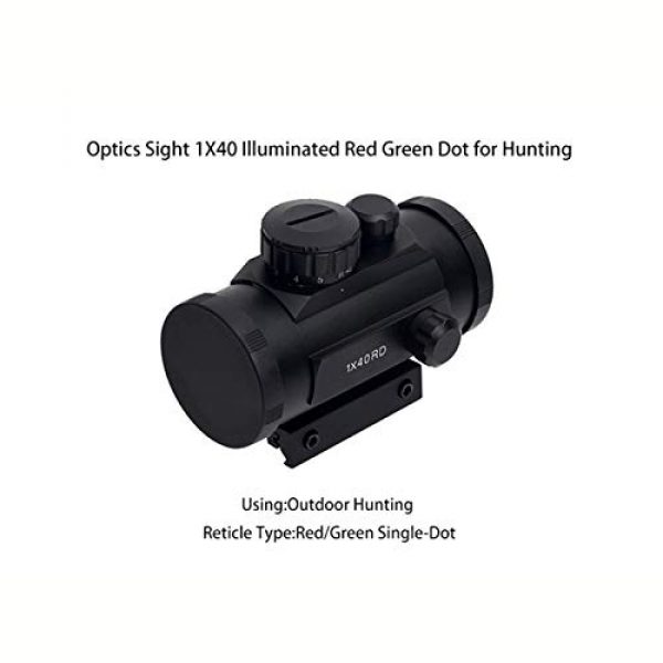 Fashion Sport Rifle Scope 4 Fashion Sport Optics Sight red dot riflescope Tactical 1X40 Illuminated Red Green Dot for Hunting