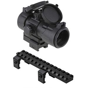 M1Surplus Rifle Scope 1 Compact Red Green Dot Co-Witness Scope Aiming Sight with Integral Quick Mounting Deck + Low Profile Picatinny Scope Mount for Hk SP5
