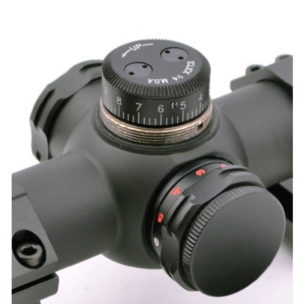 Hammers Rifle Scope 3 Hammers Illuminated Varmint Hunting Riflescope 4-16X40AO w/Sunshade and Weaver Scope Rings