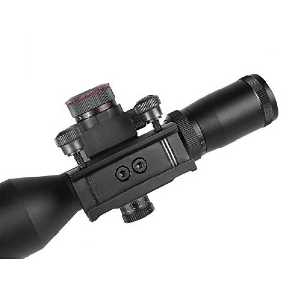 Sniper Rifle Scope 6 Sniper ST2.5-10x40 Rifle Scope Combo with Green Laser R/G Illuminated Reticle Red Dot Sight