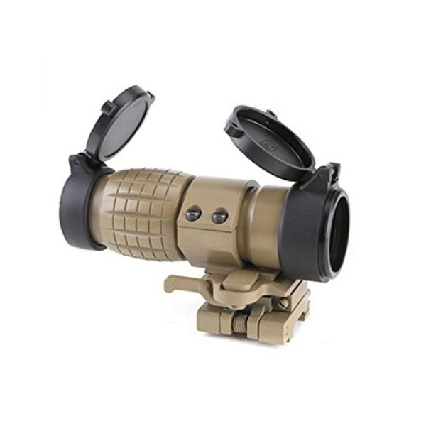 SmartHS Rifle Scope 2 SmartHS 3X Magnifier Scope with QD Mount FTS Flip to Side of 20mm Rail Mount