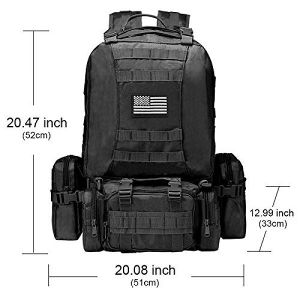 NOOLA Tactical Backpack 2 NOOLA Tactical Military Backpack Army Assault Pack Molle Bag Built-up Rucksack