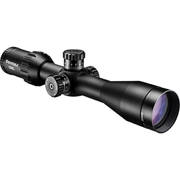 BARSKA Rifle Scope 1 Barska Level Rifle Scope with FMC Lens and Illuminated Mil-Dot Reticle, 30mm Tube