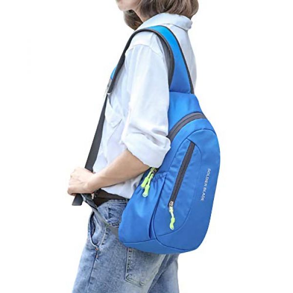 Peicees Tactical Backpack 7 Peicees Sling Backpack Shoulder Chest Crossbody Bag Purse Lightweight Waterproof Daypack for Men Women