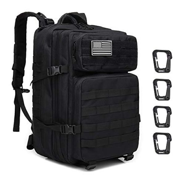 Brainzon Tactical Backpack 1 45L Military Tactical Backpack Large 3 Day Assault Pack Army Molle Bug Out Bag Backpacks Waterproof Rucksacks Daypack