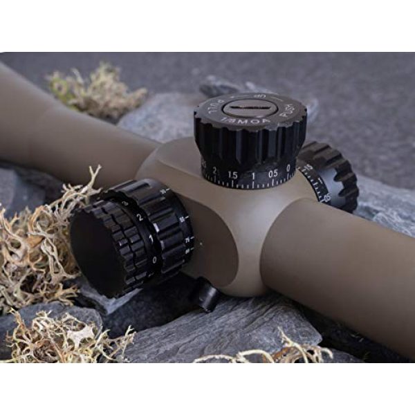 Monstrum Rifle Scope 6 Monstrum G3 8-32x56 First Focal Plane FFP Rifle Scope with Parallax Adjustment | ME308 Extended Offset Scope Mount | Flat Dark Earth |Bundle