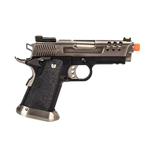 Lancer Tactical Airsoft Pistol 2 Lancer Tactical WE-Tech Hi-Capa 3.8 Deinonychus Full Auto Gas Blowback Airsoft Pistol Silver