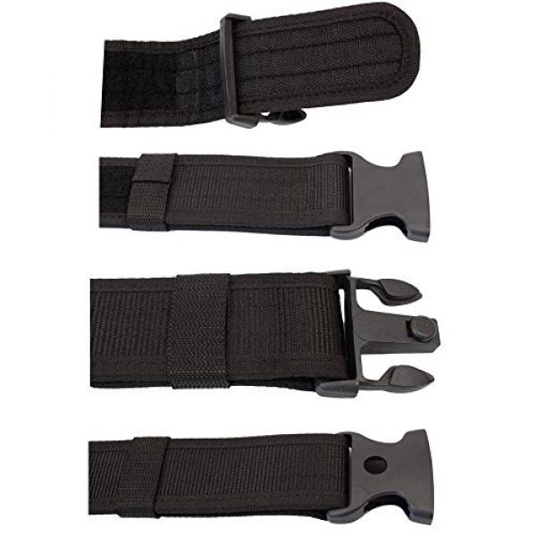 ROCOTACTICAL Tactical Belt 3 ROCOTACTICAL Reinforced 2-Inch Web Duty Belt with Loop Inner, Nylon Sentinel Duty Web Belt, Tactical Police Utility Belt
