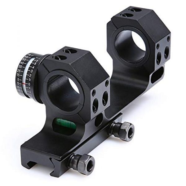HHFC Rifle Scope 1 HHFC Sight Clip One-Piece Scope Mount with Bubble Level for 1 Inch/30mm Diameter Riflescopes