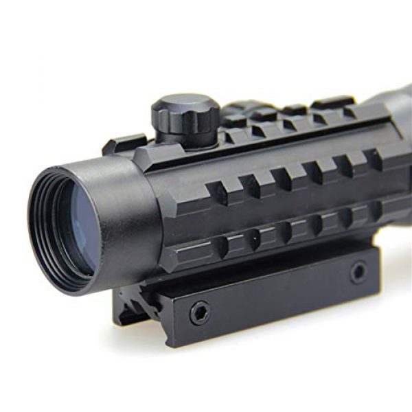 DJym Rifle Scope 6 DJym 2X30mm Red Dot Sight for Hunting Rifle Scopes, High-Definition Blue Film Red and Green Aiming Nitrogen Waterproof Anti-Fog
