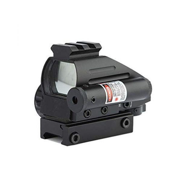 DJym Rifle Scope 2 DJym 1X Magnification Fast Sight, Additional Red Red Dot Sight Top with Rail Mounting Tactical Accessories