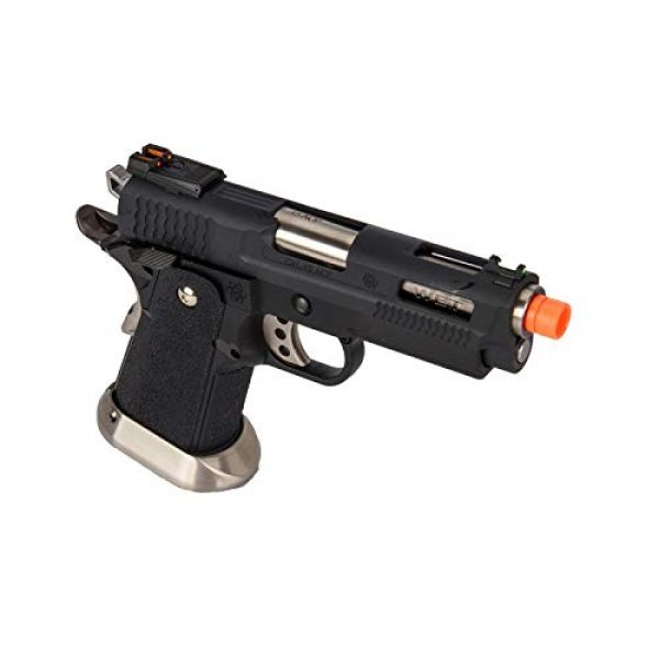 Lancer Tactical Airsoft Pistol 4 Lancer Tactical WE-Tech Hi-Capa 3.8 Brontosaurus Full Auto Gas Blowback Airsoft Pistol Black