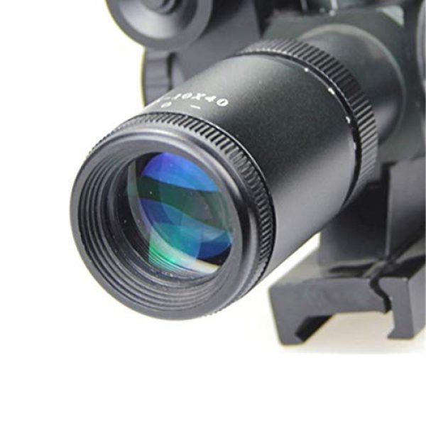 DJym Rifle Scope 6 DJym 2.5-10X40B/G Sight, Rifle Scope 5 Gear Red and Green Waterproof, Shockproof and Anti-Fog