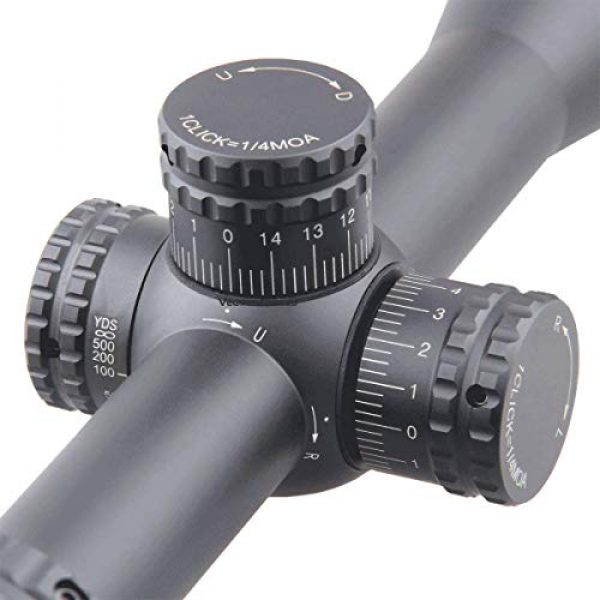 Vector Optics Rifle Scope 5 Vector Optics 6-24x50 Rifle Scope Second Focal Plane SFP Rifle Scope with Illuminated BDC Reticle,1 Inch Tube and Parallax Adjustment