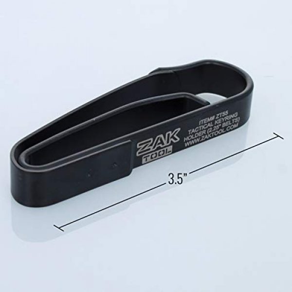 ZAKTOOL Tactical Pouch 7 Police Zak Tool ZT55 Tactical Stealth Black Extreme Duty Key Ring Holder