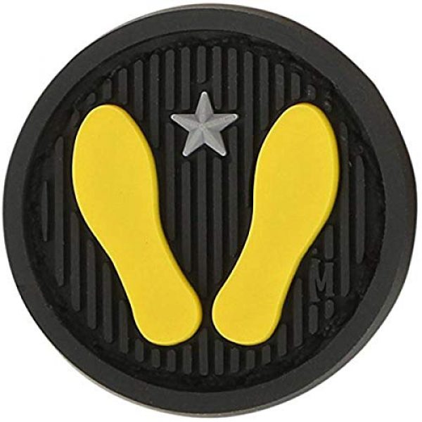 Maxpedition Morale Patch 1 Maxpedition 1 x 1 Yellow Footprints Patch