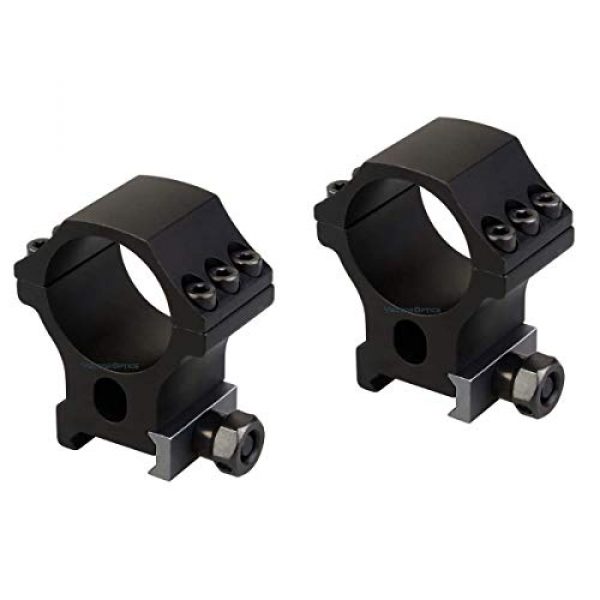 Vector Optics Rifle Scope 7 Vector Optics 3-15x50mm Second Focal Plane (SFP) Genii 1/10 MIL Tactical Riflescope with Red Illuminated Reticle, 30mm Mount Rings, Lens Cover, 3 Inch Sunshade(Black Matte)