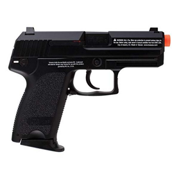 Wearable4U Airsoft Pistol 2 Wearable4U H&K Heckler & Koch USP GBB(KWA) Blowback Airsoft Pistol Green Gas BB Air Soft Gun Bundle (Black)