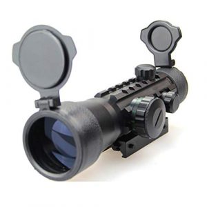 DJym Rifle Scope 1 DJym Used for Hunting Rifle red dot Sight, 2x30 HD Blue Film Red and Green Aiming Nitrogen Waterproofing Anti-Fog