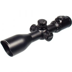 UTG Rifle Scope 1 UTG 3-12X44 30mm Compact Scope, AO, 36-color Mil-dot, Rings