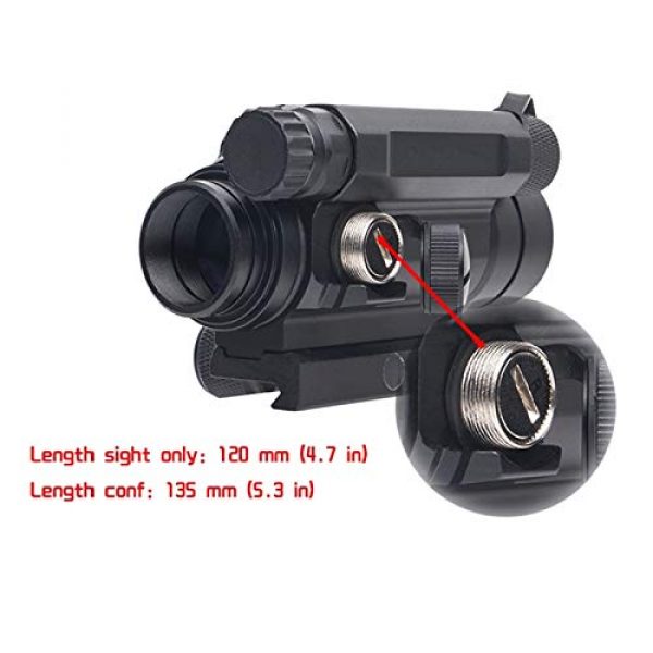 Fashion Sport Rifle Scope 5 Fashion Sport Tactical M4 1x32 Sight red/Green dot Sight Scope 2 MOA for Rifle air Guns Shooting Hunting with Raise Mount Base