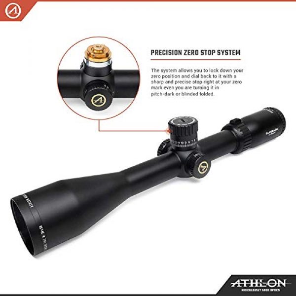 Wearable4U Rifle Scope 3 Athlon Optics Midas TAC Direct Dial Elevation and Capped Windage Turrets, Side Focus Riflescope with Included Wearable4U Lens Cleaning Pen and Lens Cleaning Cloth Bundle