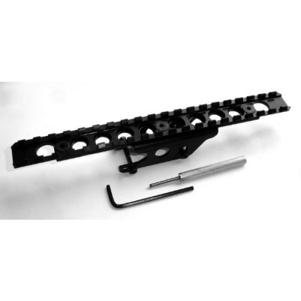 Brass Stacker Rifle Scope Mount 5 Brass Stacker MN384453SSM Scout Scope Mount for Mosin Nagant M38 and T53 Rifles, Black