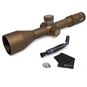 Wearable4U Rifle Scope 1 Athlon Optics Cronus Riflescope with Included Extra Battery CR2032 and Wearable4U Lens Cleaning Pen and Lens Cleaning Cloth Bundle