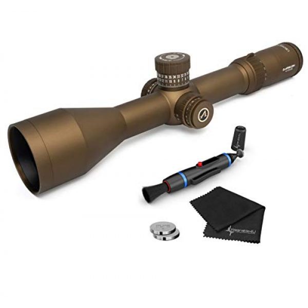 Wearable4U Rifle Scope 1 Athlon Optics Cronus Riflescope with Included Extra Battery CR2032 and Wearable4U Lens Cleaning Pen and Lens Cleaning Cloth Bundle