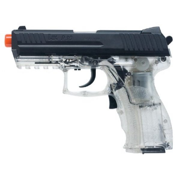 Elite Force Airsoft Pistol 5 HK Heckler & Koch P30 Electric Blowback 6mm BB Pistol Airsoft Gun, Clear