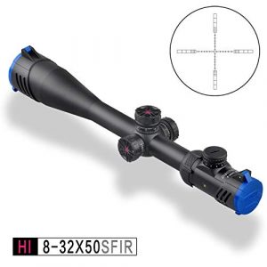 ApexHorizon Rifle Scope 1 ApexHorizon HI 8-32X50SFP 1-inch Tube Rifle Scope, Mil Dot Reticle/Fully Multi-Coated Lens/Wind and Elevation Adjust/Illuminated Optics Tactical Long Range Shooting Hunting Air Rifle Sight