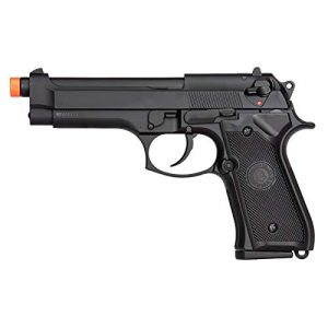 Lancer Tactical Airsoft Pistol 1 Lancer Tactical Double Bell M92 U.S. Army Gas Blowback Airsoft Pistol Black 300 FPS