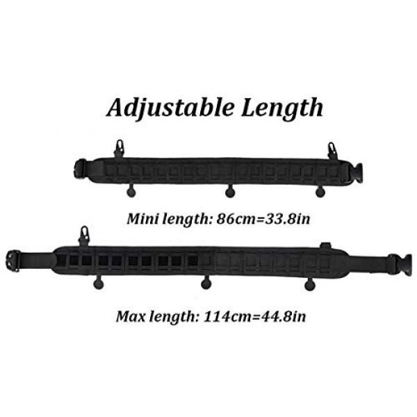 Outdoor Base Tactical Belt 4 Outdoor Base Tactical Battle Belt Padded Patrol Molle Belts Adjustable Wasit for Airsoft Combat Hunting Paintball