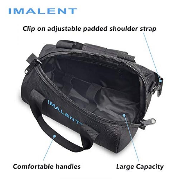 IMALENT Tactical Backpack 3 IMALENT MS12 Bag Outdoor Tactical Bags Utility Pouch, Waterproof Messenger Shoulder Bag EDC Pouch Carrying Case for DX80,R90C, MS18, R90TS and Electronic Product