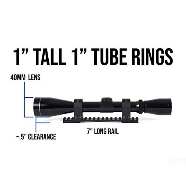 Evolution Gun Works Rifle Scope 2 Evolution Gun Works 1in Tube Practical Aluminum Rings 1" High 60200