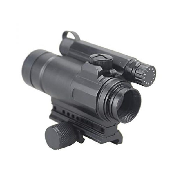 DJym Rifle Scope 1 DJym M4 Non-Magnification Red Film, Red Dot Sight, High Shockproof Waterproof Rifle Scope