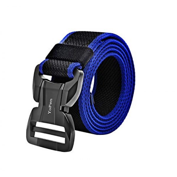 YoPen Tactical Belt 1 YoPen Tactical Belt for Men, Nylon Military outdoor Web Belt Canvas Breathable with Magnetic Heavy-Duty Quick-Release Buckle