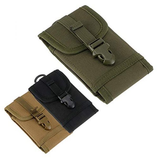 FIRECLUB Tactical Pouch 6 FIRECLUB Tactical Outdoor Waist Belt Military Sports Bag Phone Belt Holster Molle Smartphone Pouch for Practical Belt Pouch for Mobile Phone,for iPod, Camera, etc with Slim Case