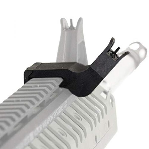 KTAIS Rifle Sight 5 KTAIS Front and Rear 45 Degree Offset Rapid Transition BUIS Backup Iron Sight Set (Color : Black)