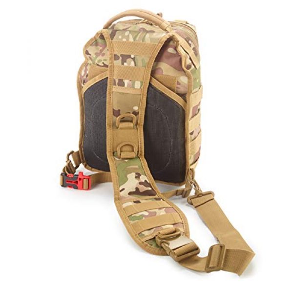 EverTac Tactical Backpack 2 Small Tactical Shoulder Sling Pack w/Molle EDC (CP MultiCam)