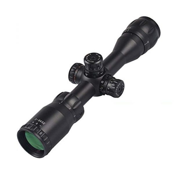 Ade Advanced Optics Rifle Scope 1 Ade Advanced Optics Anthem Series 3-9x32 with AO Adjustment and Resetable Locking Turrets with Illuminated HD Duplex Retical